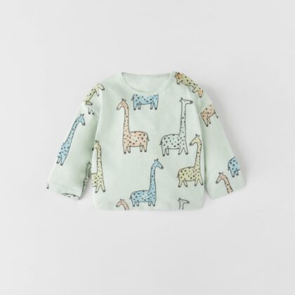 Giraffe Slub Knit T-Shirt