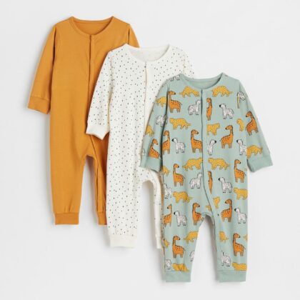 Cotton pajamas, 3 pieces