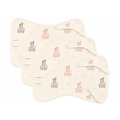 Natural Print Organic Nappy Set - Giraffe