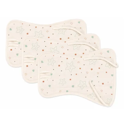 Natural Print Organic Nappy Set - Star
