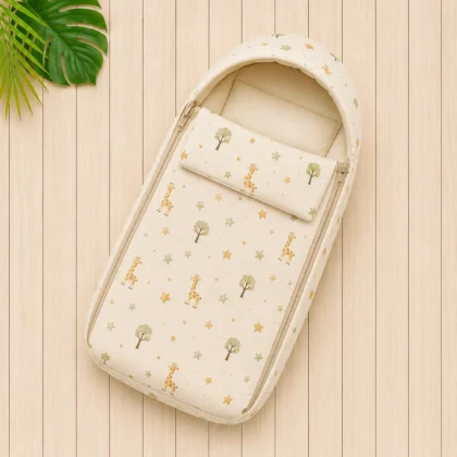 Naturally Dyed Organic Baby Carry and Sleep Bag - Nest