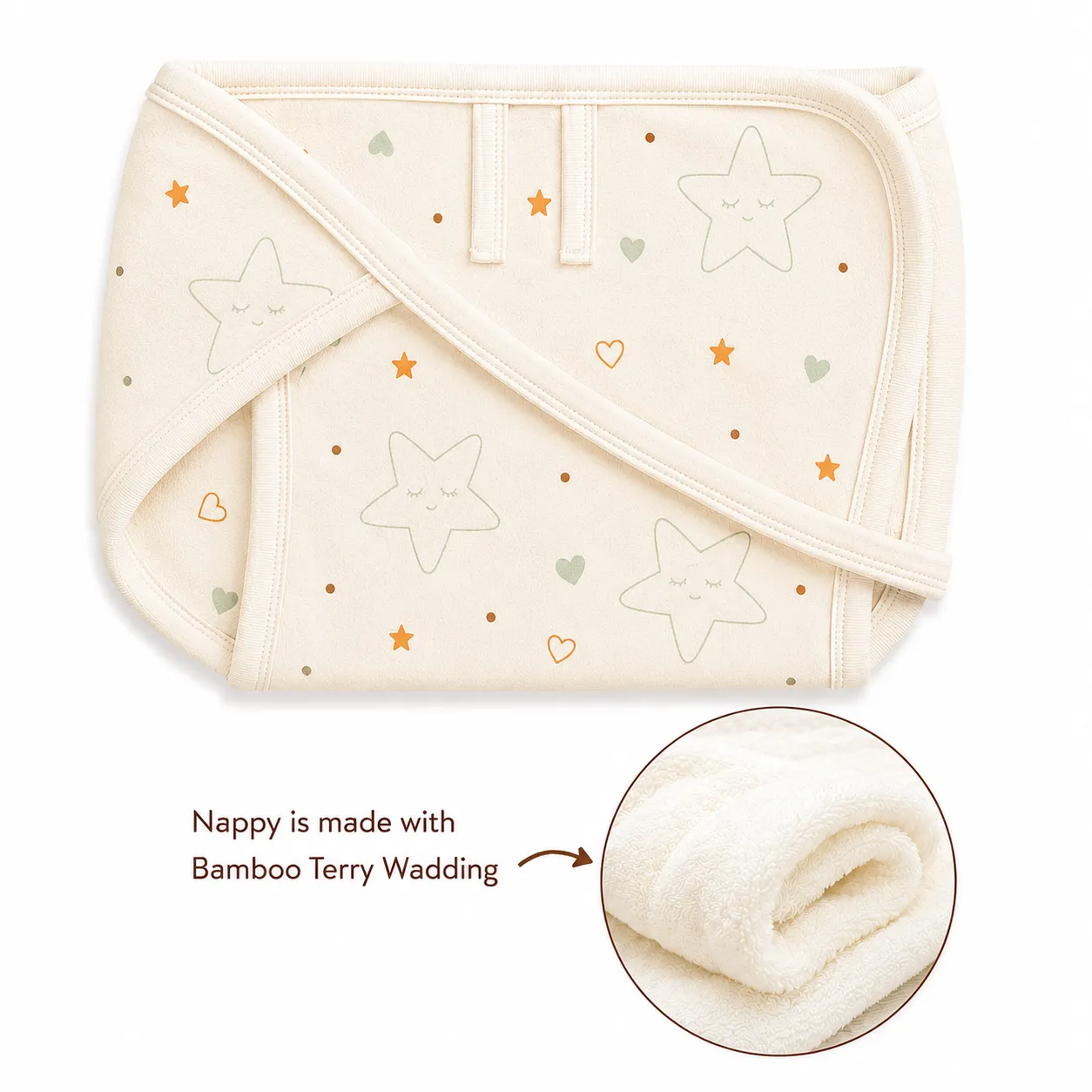Natural Print Organic Garment Set - Star - Image 3