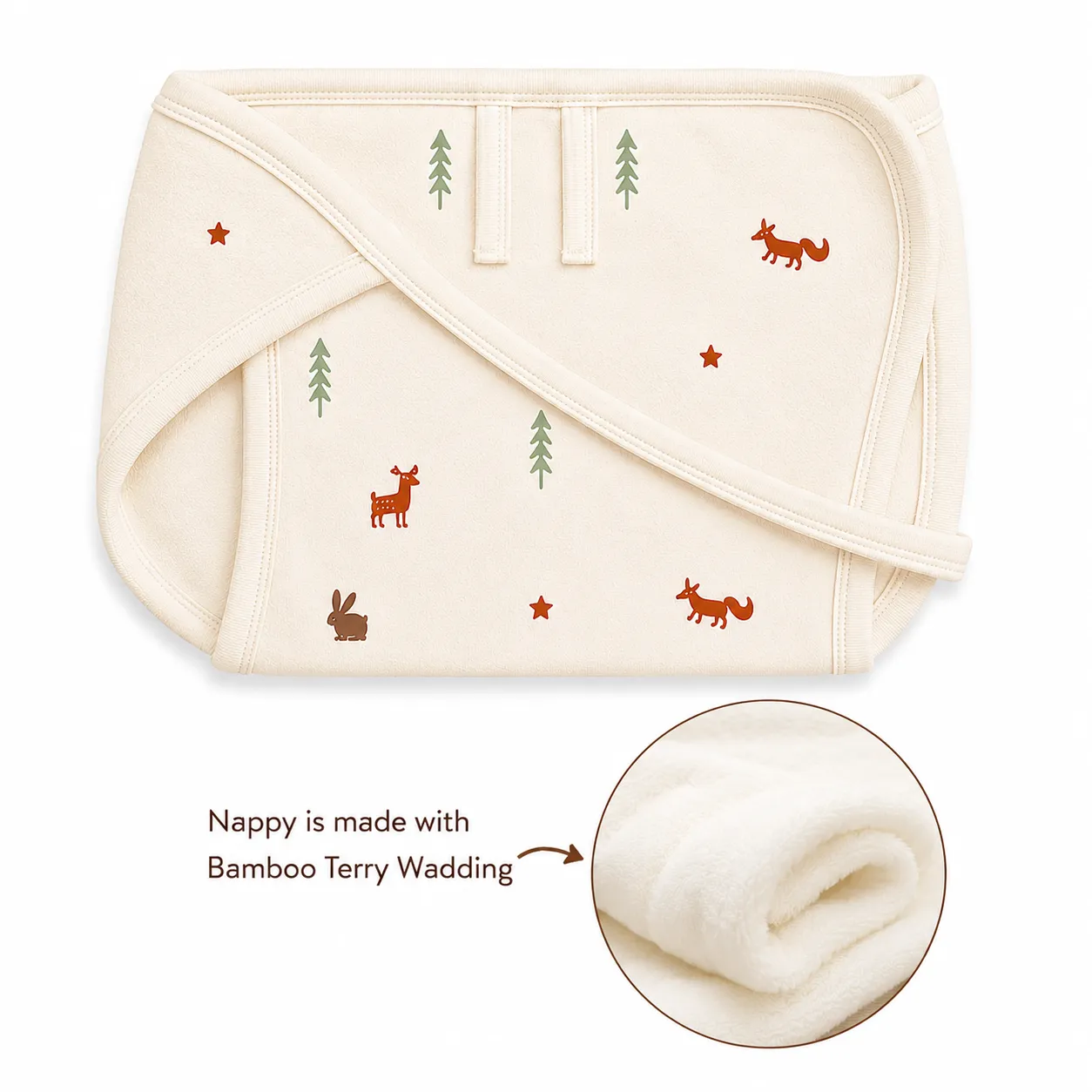 Natural Print Organic Garment Set - Tree - Image 3